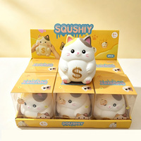 Jouet Squishy Vache des Highlands Simulée Grande Taille en TPR à Rebond Lent, Anti-Stress, Décompression, Jouet Sensoriel à Presser pour la Vente en Gros