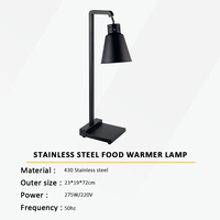 Chauffe-Plats Électrique Commercial sur Pied pour Buffet, Lampe Chauffante pour Maintien au Chaud des Aliments, Idéal pour Restaurants et Hôtels