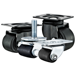 1 1.2 1.5 2 2.5 3 inch cấu hình thấp Caster công nghiệp xe đẩy tay Nylon PU bánh xe nhiệm vụ trung bình thấp trung tâm của trọng lực Caster bánh xe - Product Image 5