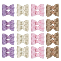 Rubans PC 1.18 ''Petit noeud pré-cravate Satin Ruban Rose Arcs pour vêtements Décoration Sous-vêtements Accessoires