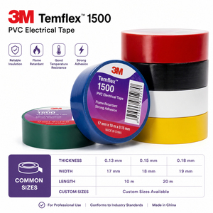 Cinta de codificación eléctrica de vinilo <span class=keywords><strong>3M</strong></span> 1500 - Product Image 3