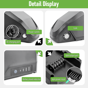 แบตเตอรี่จักรยานไฟฟ้า MINI POLLY 24V รุ่น 24V10Ah 24V15Ah 24V20Ah 21700 5000MAH เซลล์ลิเธียมไอออนแบบ Down Tube พร้อมชุดแบตเตอรี่ 20A BMS และเครื่องชาร์จ 3A - Product Image 5