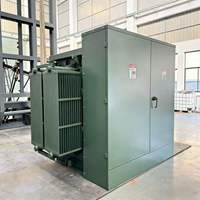 Transformateur triphasé monté sur socle, direct usine, 200KVA-2500KVA, 11kV/12.47kV/33kV, double enroulement, 50/60Hz, 480V, ONAN/ONAF