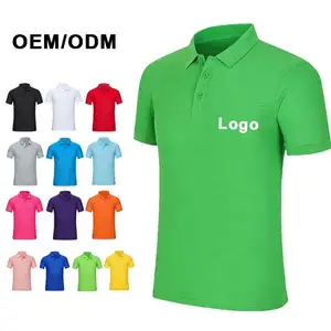 Sublimation Blank Polyester Golf T-Shirts Einfache T-Shirts Benutzer definiertes Logo Polo T-Shirt Druck Plus Size Herren Polo-Shirts für Männer