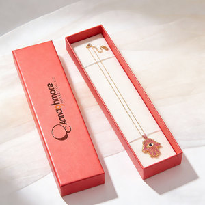 Custom Small Elegant Lift-off Top Lid Base Gift Package 2-Piece Rigid Paper <strong>Box</strong> Recycled Material Embossed UV Jewelry <strong>Earing</strong> <strong>Box</strong> - Product Image 2