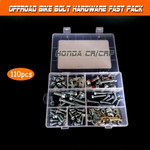 ชุดน็อตและสลักเกลียวแบบเร็ว 110 ชิ้น สำหรับรถจักรยานยนต์ฮอนด้า CR/CRF ชุดอุปกรณ์น็อตและสลักเกลียวแบบเร็วสำหรับรถมอเตอร์ไซค์วิบาก CR CRF ทุกประเภท - Product Image 4