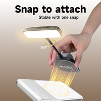 Lampu Isi Ulang Magnetik M35, Lampu Selfie Baru untuk Ponsel, Lampu Baca Portabel