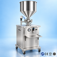 Machine de remplissage semi-automatique pneumatique à piston SUS304 de 50 à 5000 ml pour crème cosmétique, shampoing, savon liquide et pâte