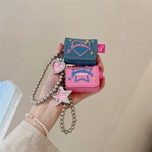 AP132 Retro Denim Y2k Millennium Style pour AirPods 1/2/<span class=keywords><strong>3</strong></span>/4/pro/pro2 3rd Housse de protection pour écouteurs Pro2 case - Product Image 1