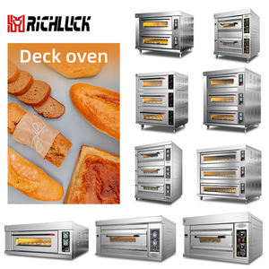 فرن طابقي اقتصادي وعملي للمخابز يعمل بالغاز/الكهرباء مع نظام حقن البخار قابل للتخصيص وسطح حجري للخبز وتحكم باللمس - Product Image 1