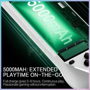 Console portable E6 5,0 pouces, consoles de <span class=keywords><strong>jeux</strong></span> rétro, <span class=keywords><strong>jeux</strong></span> vidéo classiques, style manette, système préinstallé, connexion TV, 10 000 <span class=keywords><strong>jeux</strong></span> - Product Image 5