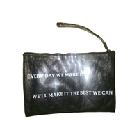 Sacs promotionnels en PU avec fermeture éclair pour maquillage, sacs cadeaux OEM, pochettes de maquillage écologiques, pochettes de toilette pour la promotion de la marque Jack Daniel Whisky