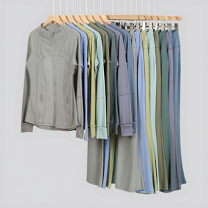 Completo Set Yoga 2 Pezzi Traspirante: Famosa Giacca, Leggings Lemon, Felpa con Cappuccio, Reggiseno Sportivo, Pantaloncini e Tuta Intera - Product Image 1