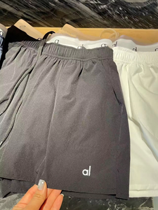 <span class=keywords><strong>Shorts</strong></span> de Cintura Alta para Mujer, Estilo Informal, con Estampado de Letras, Cintura Elástica, Ajuste Holgado, para el Día a Día, Novedad 2025 - Product Image 2