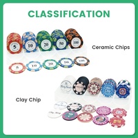 Lot de jetons de poker personnalisés en gros avec valeur américaine personnalisée, jetons de casino professionnels en céramique pour jeux de hasard