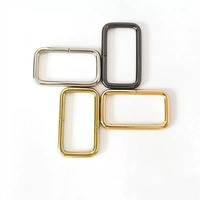 Anneau Rectangle Anneau Carré Boucle Fer Métal Non Soudé 3.8mm Fil Matériel Sac Accessoires pour Sac À Main Sac À Dos Bagages
