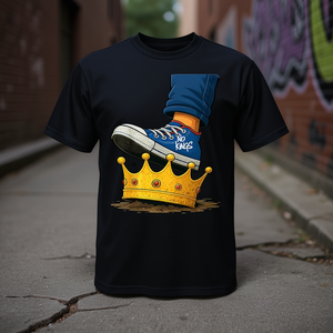 No Kings Shoe On Crown T-Shirt noir unisexe adulte taille M - Product Image 3