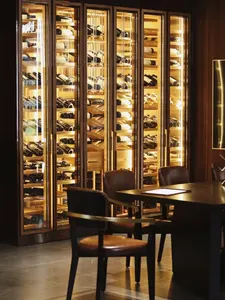 عرض كحول الخشب مخصص متجر ويسكي التصميم الداخلي متجر النبيذ المناسب عرض تصميم - Product Image 6