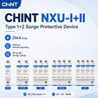 Dispositif de protection contre les surtensions CHINT NXU-I+II 25kA Type 1+2 275V 385V Rail DIN SPD