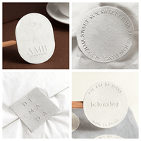 Autocollants de luxe écologiques texturés pour parfums, avec estampage à chaud doré, étiquettes personnalisées en relief, autocollants de logo en relief avec papier texturé