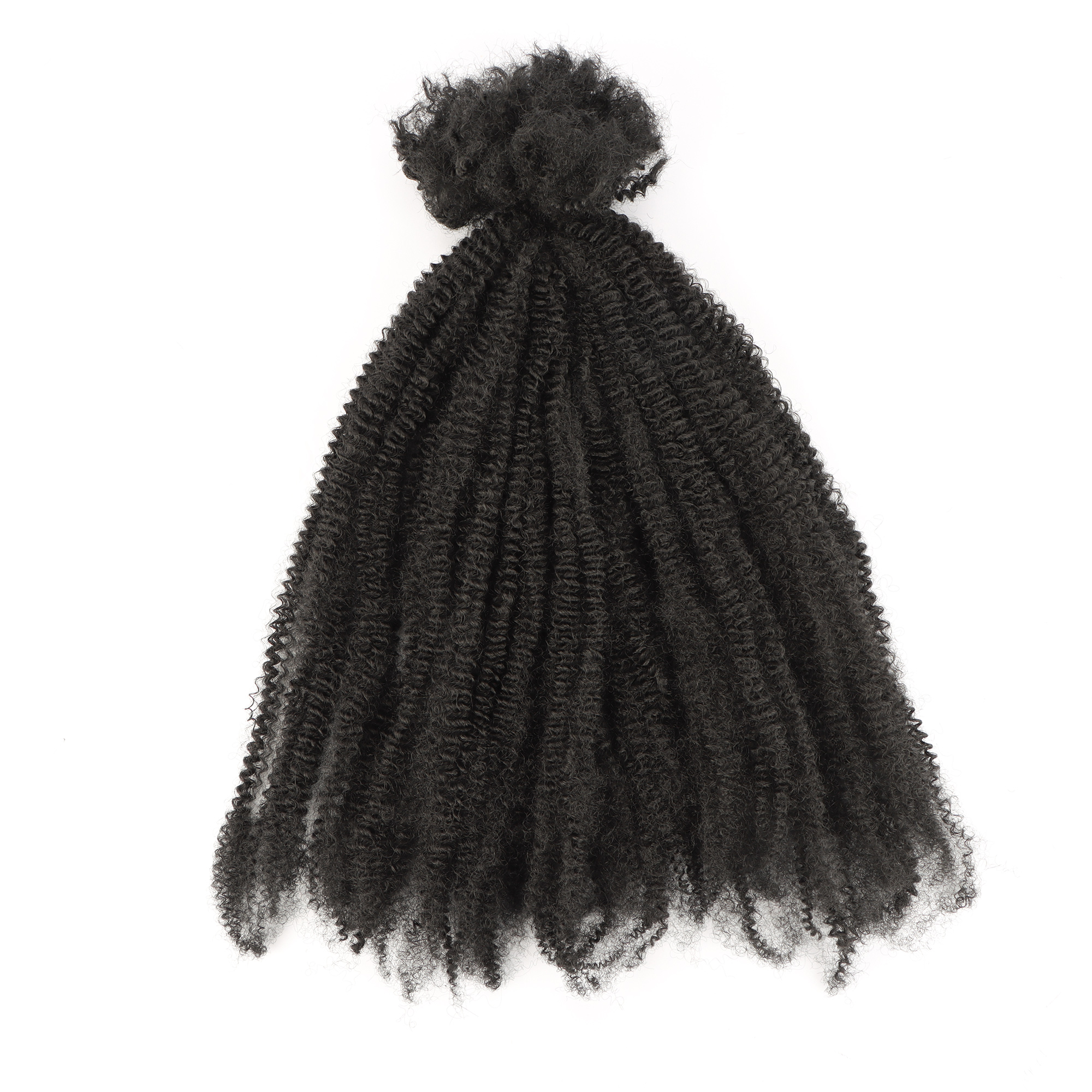 Afro Kinky Bulk Human Hair Blend Wholesale Blend Hair Synthetic 20inches Human Hair Blend Bundles - Image 1