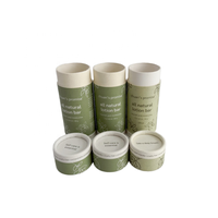 Prix usine 100% biodégradable maquillage cosmétique emballage personnalisé vide déodorant bâton conteneur Push Up baume à lèvres papier Tube