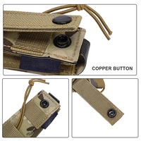 Pochette tactique pour chargeur Sinairsoft découpée au laser, camouflage, système MOLLE, pour chargeurs 9 mm