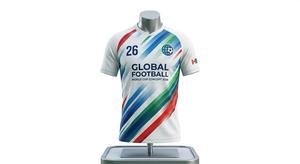 Nueva Camiseta de la Copa Mundial 2026 Hecha en Pakistán, Uniforme de Fútbol Personalizado por Sublimación, Transpirable, Manga Corta, 100% Poliéster - Product Image 3