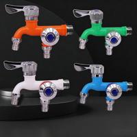 Raccord de robinet en plastique 1/2 po, une entrée, deux sorties, résistant au gel et aux hautes températures, pour cuisine domestique, double commande