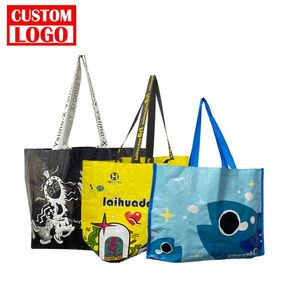 Bolsa Promocional Personalizada de Alta Calidad, Laminada, No Tejida, Reutilizable, de Polipropileno, Bolsa Ecológica de Polipropileno Tejido - Product Image 1