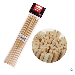 Palitos de bambú para asar malvaviscos largos, pinchos de bambú para barbacoa, palitos de comida redondos desechables para barbacoa, lo mejor para <span class=keywords><strong>parrilla</strong></span>, barbacoa, Kebab, fruta - Product Image 2