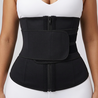 Ceinture de maintien abdominal en néoprène à double compression avec fermeture éclair, haute élasticité, tailles XS-6XL, logo personnalisé, soutien lombaire, corset