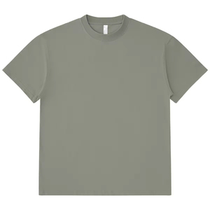 เสื้อยืดโอเวอร์ไซส์ผู้ชายเนื้อผ้านุ่ม 230GSM ผลิตจากผ้าฝ้าย 100% เสื้อยืดสตรีทแวร์ทรงหนา ผ้าเรียบ สำหรับผู้ชาย - Product Image 3