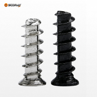 Vis autotaraudeuses à tête fraisée Phillips en acier au carbone nickelé, oxyde noir, KB M1.4 M1.6 M1.8 M2 M2.5 M3 M4 2.5-10mm