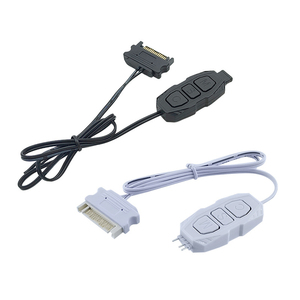 SATA電源ARGBコントロールハブ5V 3ピンRGBコントローラー1ボタンカラーサイクリングデスクトップゲーム用<span class=keywords><strong>PC</strong></span>照明システム - Product Image 1