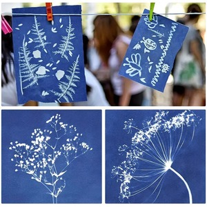 Recharge de papier cyanotype A5 transfrontalier, rétro, DIY, à développement solaire, rectangulaire, pour cadeau décoratif - Product Image 3