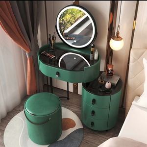 Light Luxury Simple Modern Small Bedroom High-<b>end</b> Dressing <b>Table</b> Telescopic <b>Storage</b> Cabinet - Product Image 3