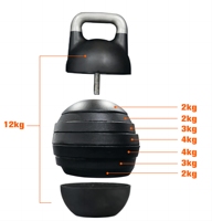 LDH-KettleBells de haute qualité réglable kettlebell fitness training gym vente chaude prix d'usine