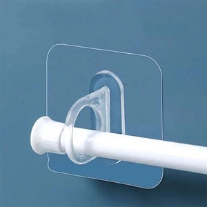 Crochets de Support Auto-Adhésifs <span class=keywords><strong>pour</strong></span> Tringle à Rideaux, Fixations Non Perforées <span class=keywords><strong>pour</strong></span> Salle de Bain et Hôtel, Crochets de Fixation <span class=keywords><strong>pour</strong></span> Tringles à Linge - Product Image 2