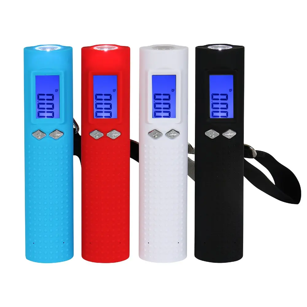3 in 1 Multifunctional USB Rechargeable Digital Luggage Scale With Built In Power Bank Portable Suitcase Weighing Scale