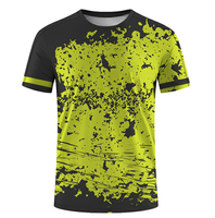 Penjualan terlaris T-shirt desain terbaru pemuda sepak bola tersublimasi hitam merah dan kuning oranye Jersey sepak bola untuk pria