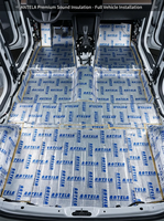 Lámina de Aislamiento Acústico para Automóvil, 2.3mm, Goma, Lámina de Aluminio Plateada, Butilo, Aislante Acústico, Aislante Térmico, 460x800mm, Autoadhesiva