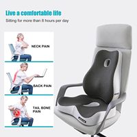 Beau coussin de Protection de taille de siège de bureau et de voiture respirant longue période assise chaise d'été coussin de cul pour lire le repos au lit