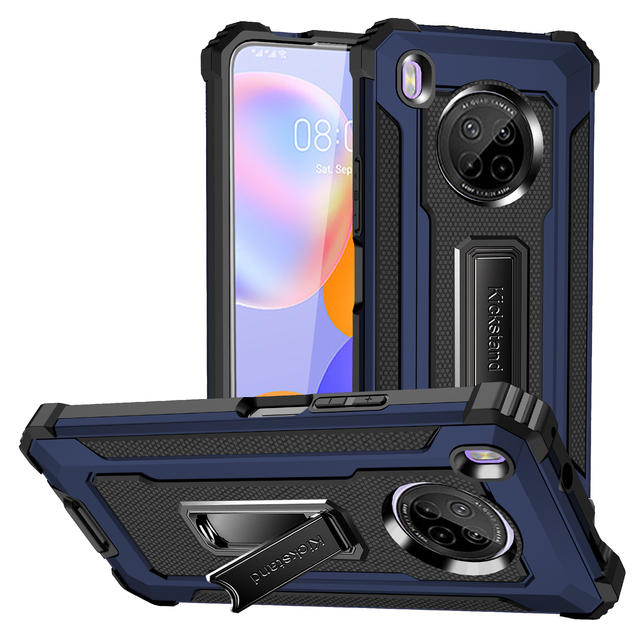 Tschick Shockproof Armor Case for Huawei Y9A Cases Stand Holder Magnetic Car Ring Phone Back Cover for Huawei Y9A P40 P30 Luxury