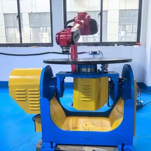 Nouveau positionneur de soudage robotisé bi-axe 2026 avec PLC et composants moteur, charge de 300 kg, entraînement pneumatique/hydraulique - Product Image 1