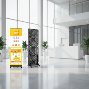 Pantalla LED Comercial Ultrafina a Todo Color P2.5mm HDR 1000:1, Soporte de Pie Interior Plegable, Cartel Publicitario Digital - Product Image 1