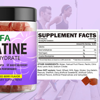 Gummies à la Créatine 5000mg Saveur Baies Mixtes Prix de Gros – Améliore les Performances pour Adultes Avant et Après l'Exercice