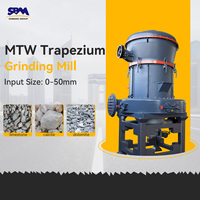 Molino Raymond de 3-25 t/h para molienda de polvo de piedra caliza con descuento para minería, con componentes principales: motor, cojinete, PLC
