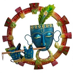 Décoration murale suspendue Shri Krishna Mandala Art Déco pour anniversaire et mariage - Product Image 1