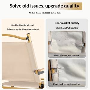 Conjunto de Cadeira Kermit para Camping, Mesa Dobrável Portátil para Piquenique, Banco de Pesca Desmontável - Product Image 3